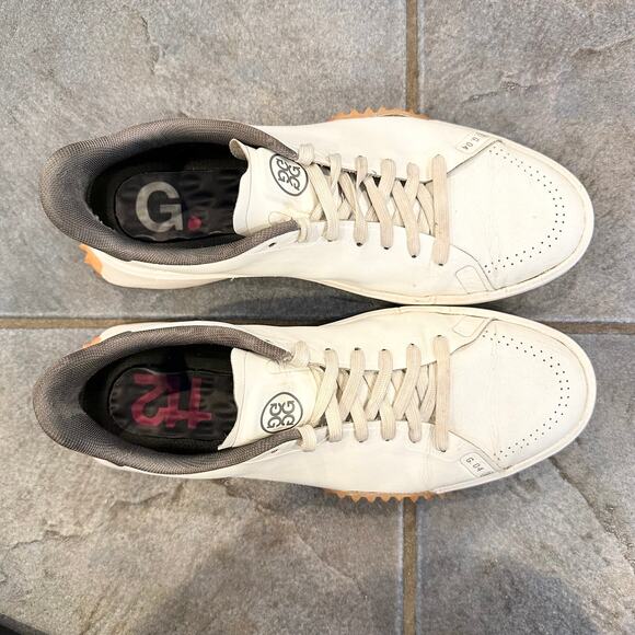 G/FORE Men's G.112 Golf Ops Shoes Lace-Up Low Top Spikeless Sneakers, White - Picture 8 of 11